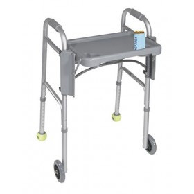 Drive Medical Plateau de marche pliable Gris 16 x 12 po