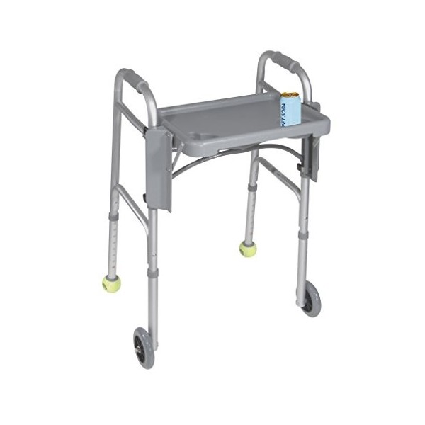 Drive Medical Plateau de marche pliable Gris 16 x 12 po