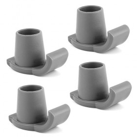 Patins de Ski Walker, 4pcs Heavy Duty Patins Walker Remplacement des Pieds Walker Skis Walker Glide pour Tubes de 1 1/8 pouce