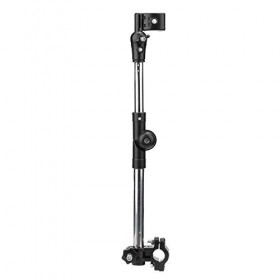 Porte-Parapluie Réglable Fauteuil Roulant Parapluie Support de Fixation pour Chariot Vélo Landau Pêche Chaise de Plage