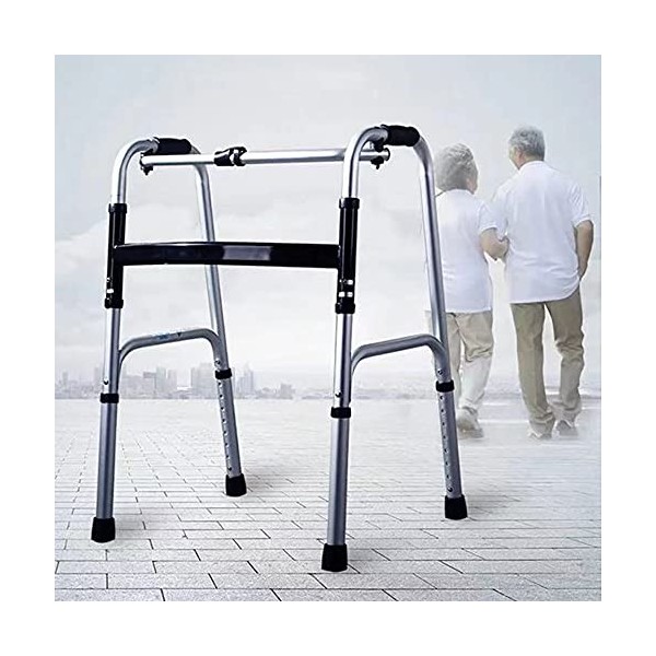 BDXZJ Déambulateur Cadre de Marche Ultra Étroit avec Roues, Walker pour Adultes, Hauteur Réglable, Cadres de Marche Rollator 