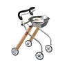 Déambulateur / rollator pour lintérieur à 4 roues - Pliable - Couleur bois - Lets go Indoor