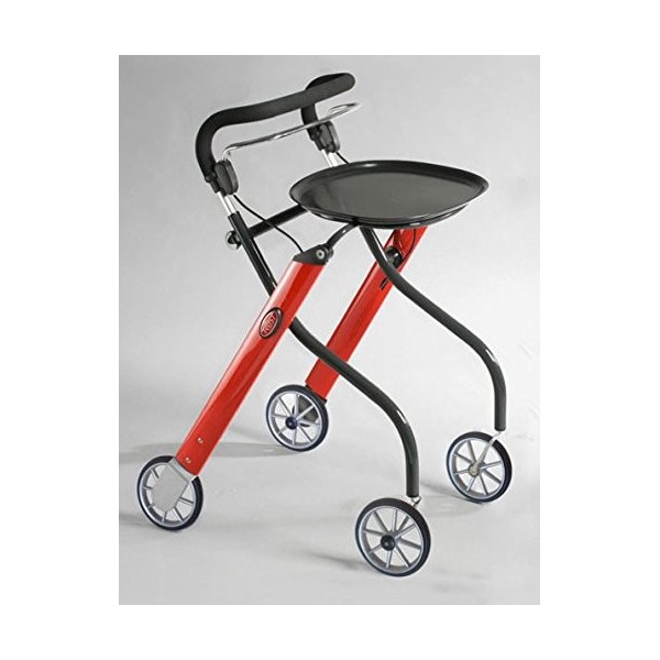 Déambulateur / rollator pour lintérieur à 4 roues - Pliable - Couleur bois - Lets go Indoor