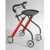 Déambulateur / rollator pour lintérieur à 4 roues - Pliable - Couleur bois - Lets go Indoor