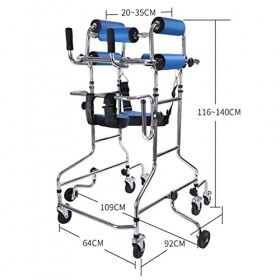 Hemiplegia Déambulateur de rééducation pour personnes âgées avec hauteur réglable – Déambulateur médical pour adultes handica