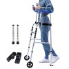 Walker pliable âgé, Walker droit léger pour les personnes âgées handicapées adultes/argent stand up rollator walker walker wa