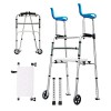 Walker pliable âgé, Walker droit léger pour les personnes âgées handicapées adultes/argent stand up rollator walker walker wa