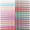 30 Sets de 720 Pcs Faux Ongles Carrés Moyens Artificiels Ongles à Presser de Cercueil Ballerine Ongles Brillants de Couleur U