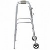 Walker Folding Deluxe 2 Button with Front 5 Wheels By Healthline Trading by Healthline Trading