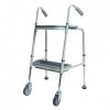 NRS Healthcare Duo Chariot de Marche Réglable en Hauteur, P23129, Gris Galet