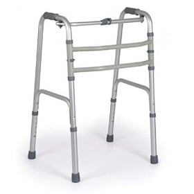 Déambulateur pliable - 4 embouts - Double fonction - fixe et oscillant - Morets mod. RP749 Misura L