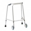 NRS Healthcare Walking Frame Wheeled N73247 Adjustable Height - Small Eligible for VAT relief in the UK 