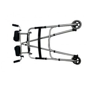 Cadre de Marche avec Appuis Brachiaux - Déambulateur Polyvalent 2 Roues - Aide à la Marche aux Personnes Âgées - Appui pour P