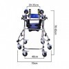 Déambulateur réglable, Cadre de Marche à aisselles pour Enfants, en Acier Inoxydable, avec Roue de sécurité de Frein réglable