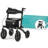 Helavo déambulateur pour lextérieur avec pneus à air - Rollator pliable en aluminium pour lextérieur avec siège - Mobilité 