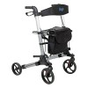 Days Deluxe Lightweight Folding Four Wheel Rollator, Rollator, Easy Storage and Travel, Carry Bag, Mobility Aids, Adjustable 