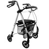 MOBILITY Plus+ Déambulateur intérieur & extérieur léger LR10+ – Déambulateur pliable en aluminium – Rollator réglable aux pne