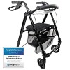 MOBILITY Plus+ Déambulateur intérieur & extérieur léger LR10+ – Déambulateur pliable en aluminium – Rollator réglable aux pne