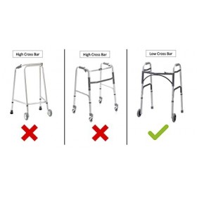 NEVRY Plateau déambulateur - Tapis antidérapant amovible - Deux porte-gobelets - Accessoire de mobilité pour personnes âgées 