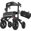 VOCIC Deambulateur 4 roues pliable leger pour personnes âgées,Deambulateur avec assise et panier,Déambulateur en aluminium ré