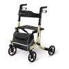 Uniprodo Déambulateur Rollator Ambulateur Aide À La Marche Marchette UNI_ROLL_01 DF 4 Roues, Pliable, Siège, Dossier, Porte-