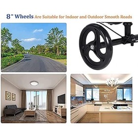 Trottinette pour Genou, Genou, Pied, blessure au Pied, Remplacement de béquille compacte, Pliable et réglable, récupération P