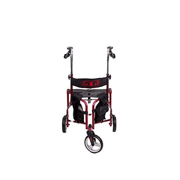 Antar AT51004 Aluminium Tricycle Déambulateur 6 kg, Rouge