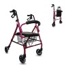 Mobiclinic, Déambulateur pour personnes âgées, Modèle Escorial, Marque européenne, Pliable, Freins manuels, Aluminium, Avec p