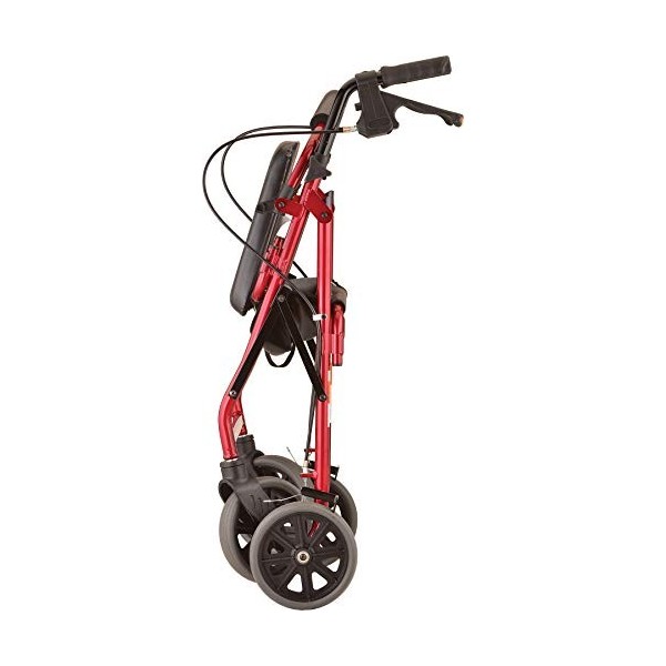 NOVA Medical Products Zoom Rolling Walker, 22 Inch, Red by NOVA Medical Products