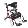 bescomedical Déambulateur hybride SPRING VARIO – Déambulateur léger 2-en-1 transformable en chaise roulante – Rollator fauteu