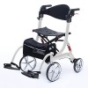 bescomedical Déambulateur hybride SPRING VARIO – Déambulateur léger 2-en-1 transformable en chaise roulante – Rollator fauteu