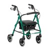 Days Lightweight Folding Four Wheel Rollator Walker with Padded Seat, Lockable Brakes, Ergonomic Handles, and Carry Bag, Mobi