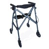 Able Life Space Saver Rollator Micro, Petit Déambulateur à 4 Roues avec Siège et Freins, Déambulateur Pliant pour les Seniors