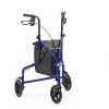 Days 240L Lightweight Aluminium Folding 3 Wheel Tri Walker with Locakble Brakes and Carry Bag - Blue Eligible for VAT relief