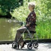 Homecraft Four Wheeled Rollator Walker with Cable Breaks - Quartz