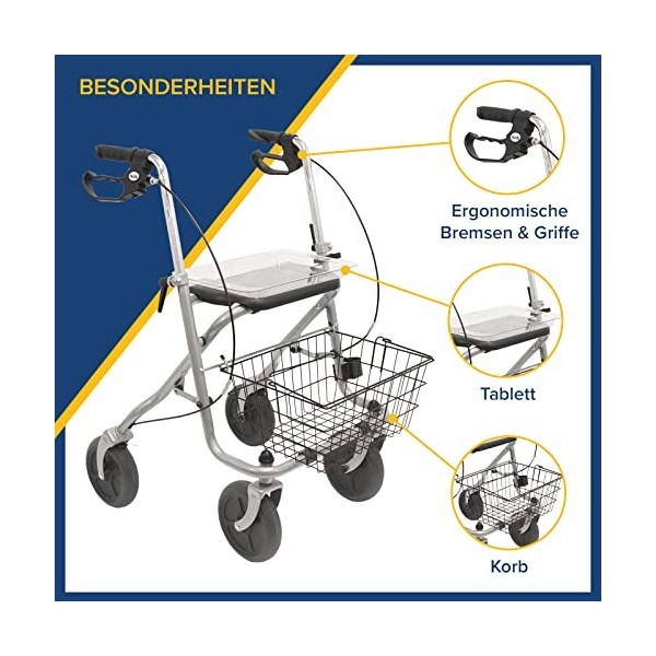 Drive Medical Migo Déambulateur standard Roues 190/50 Argenté