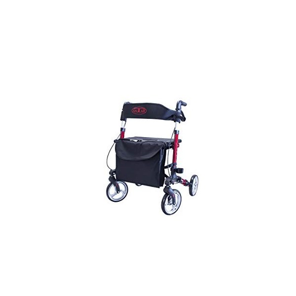 Antar AT51006R Aluminium Pliable Déambulateur 8 kg, Rouge