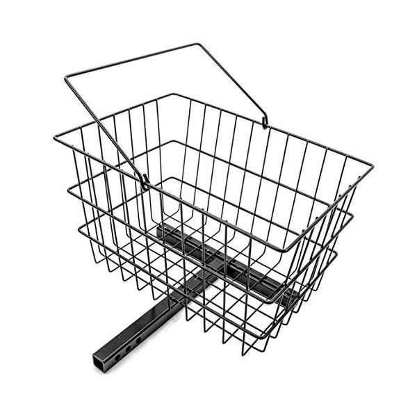 Pride Mobility Support central pour panier arrière de scooter avec goupille de maintien.