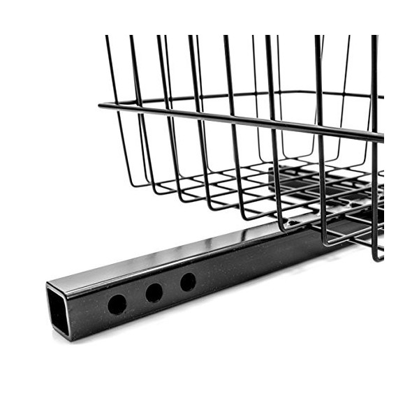 Pride Mobility Support central pour panier arrière de scooter avec goupille de maintien.