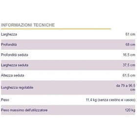 Thuasne Quatro Déambulateur Rollator pliable avec panier, plateau et porte-canne