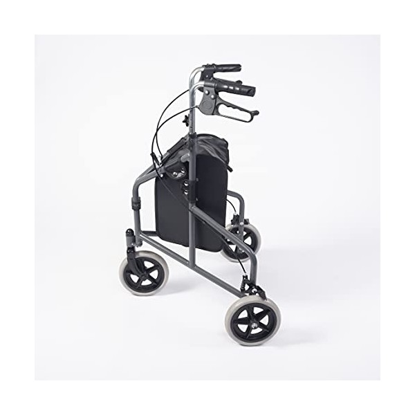 NRS Healthcare Déambulateur 3 roues en acier