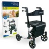 Weinberger Déambulateur léger pliable en aluminium avec sac et freins - Poids léger : seulement 7,3 kg - Réglable en hauteur 