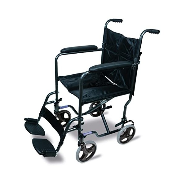 Aidapt VA171HAM Fauteuil de Transfert Compact en Acier Noir Hammerite