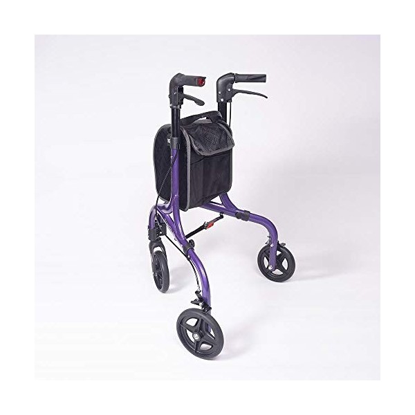 NRS Healthcare Freestyle P64077 Déambulateur 3 roues Violet Taille M