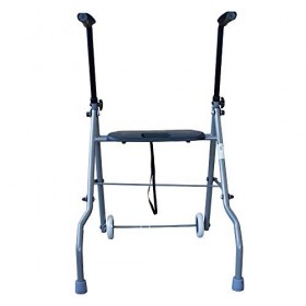 Déambulateur à 2 roues | Marcheur pliable pour les personnes âgées