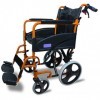 Aidapt Fauteuil Roulant en Aluminium Compact/Pliable Orange