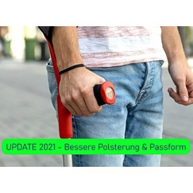 Lot de 2&nbsp;coussinets pour poignée couleur&nbsp;: noir , particulièrement agréables dans la main, protection contre la pression et 