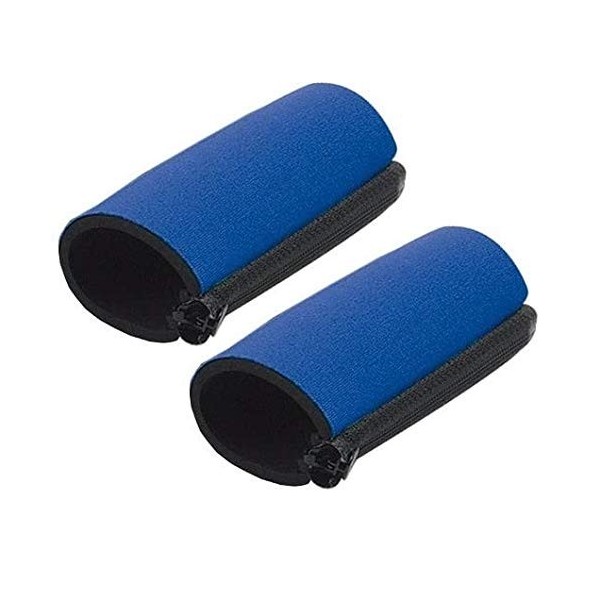 Lot de 2 coussinets pour poignée couleur : bleu , particulièrement agréables dans la main, protection contre la pression et 