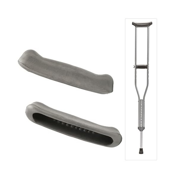 1 Paire de Coussinets de Béquille avec Poignées, Housses de Poignée de Béquille Rembourrées, Dessus de Coussin de Remplacemen