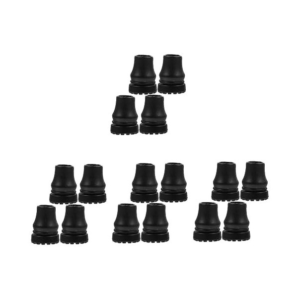 GLEAVI 16 Pcs Anti-Dérapant Silicone Pointe Remplacement Trekking Pieds Caoutchouc Anti-Dérapant Capuchons Conseils Couvertur